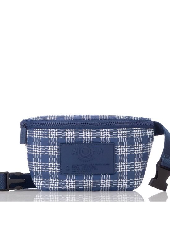 ALOHA Collection Handbags - Aloha Collection Navy Palaka mini hip pack
